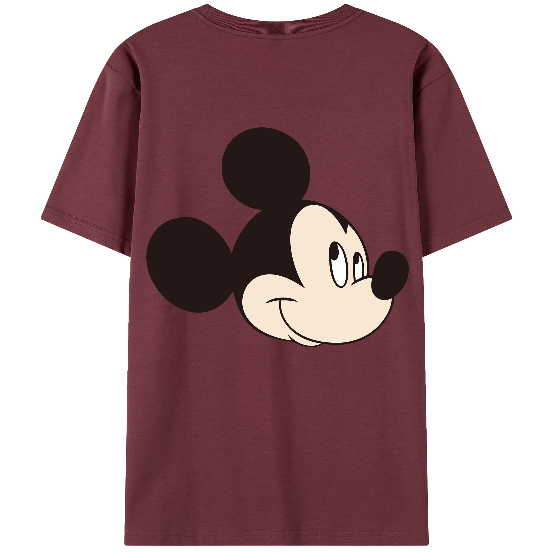 （画像用） ミッキーマウス Mickey Mouse 綿100％半袖Tシャツ（背面プリント）